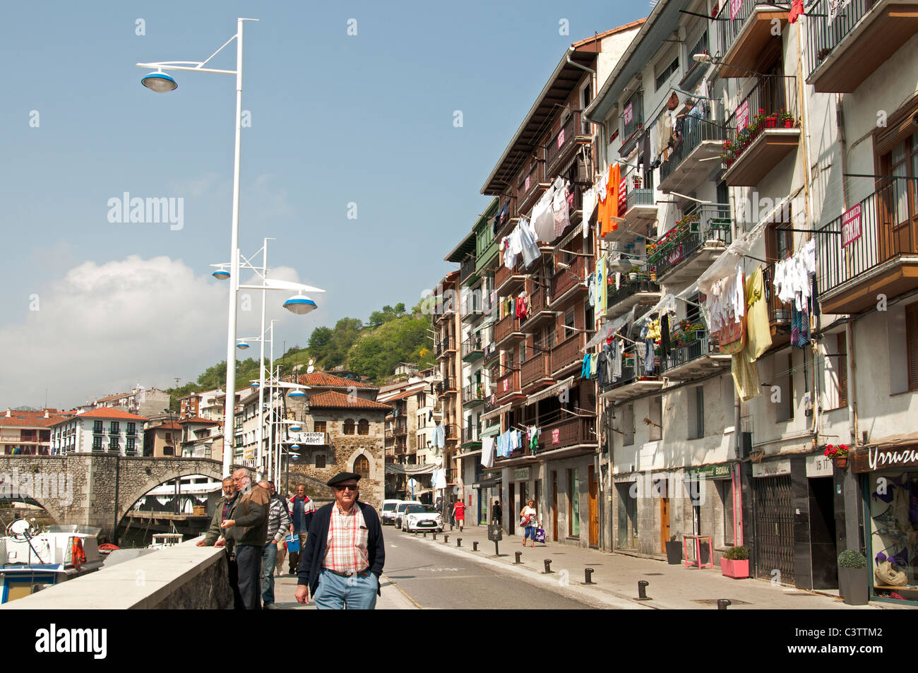 Ondarroa Spanien alten spanischen Hafen Fischerhafen Stockfoto