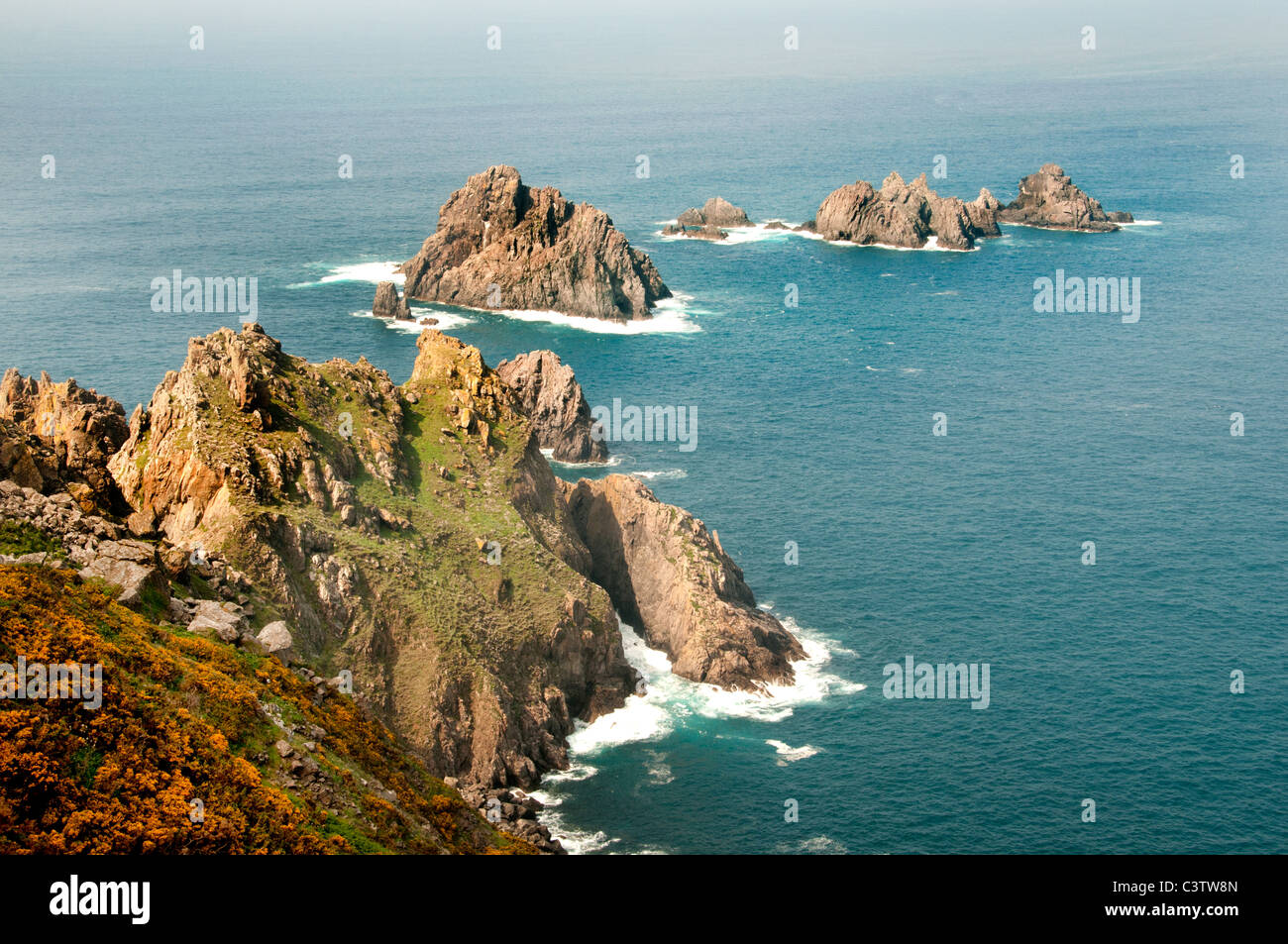 Cabo Ortegal Spanien Felsen Klippen Küste Carino Stockfoto