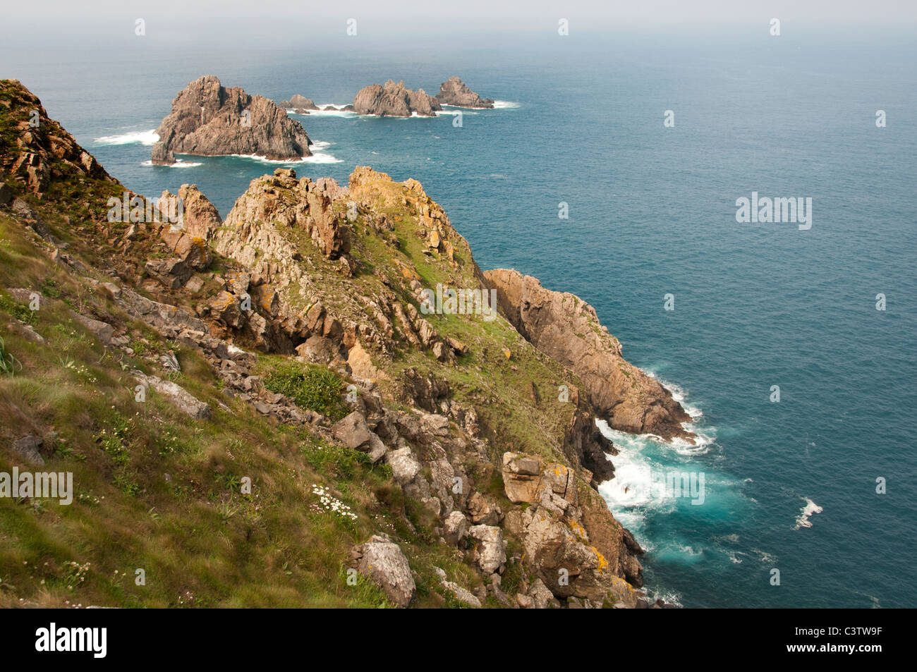 Cabo Ortegal Spanien Felsen Klippen Küste Carino Stockfoto