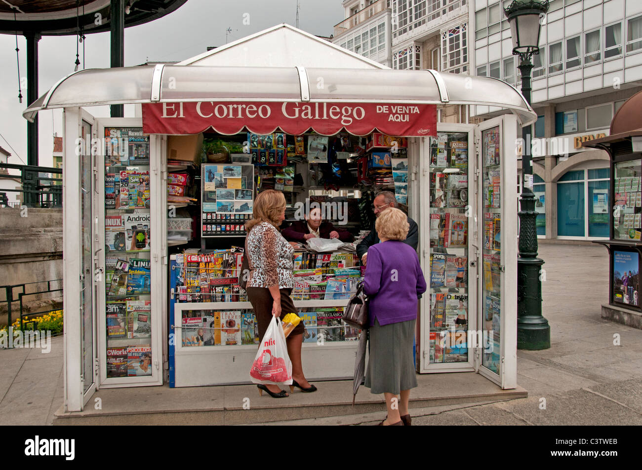 Coruna Spanien Stockfoto