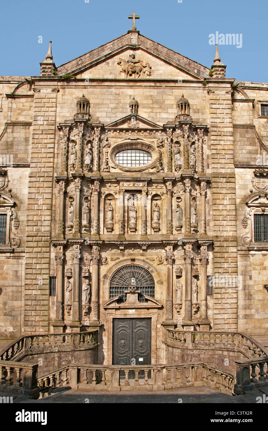 Kloster von San Martin Pinario Santiago de Compostela Spanien Stockfoto