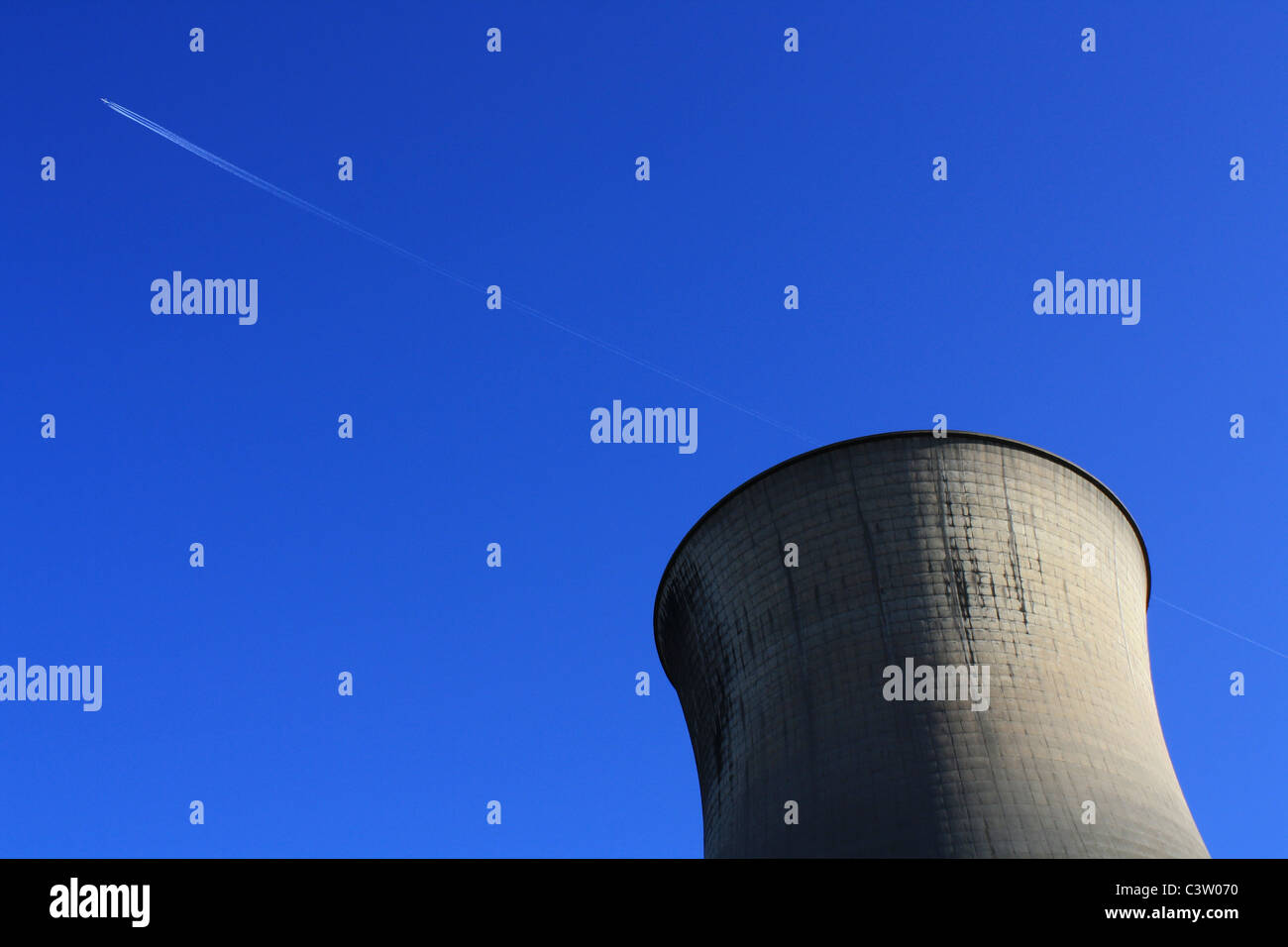 Willington Kraftwerk Kühltürme Stockfoto