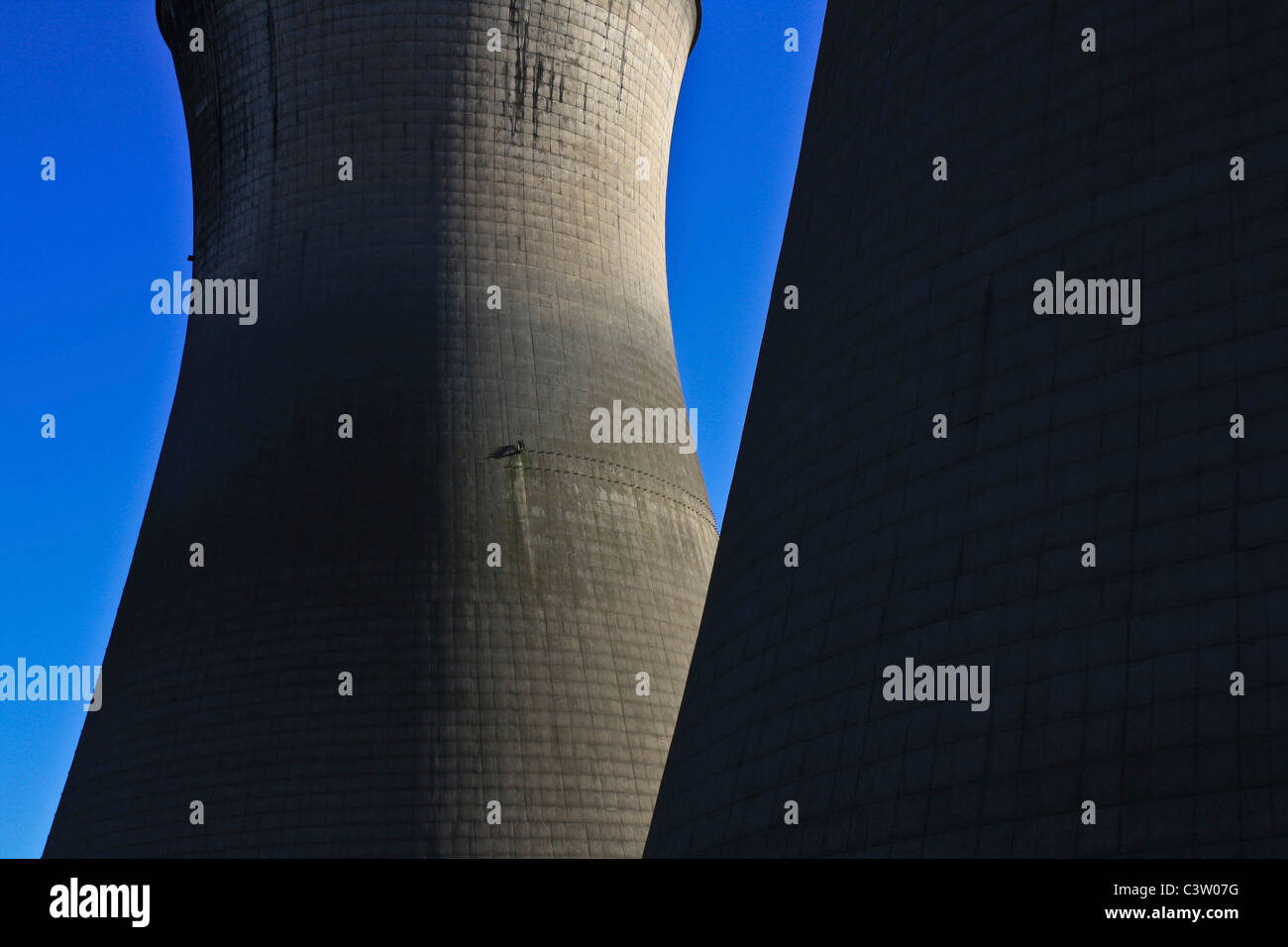 Willington Kraftwerk Kühltürme Stockfoto