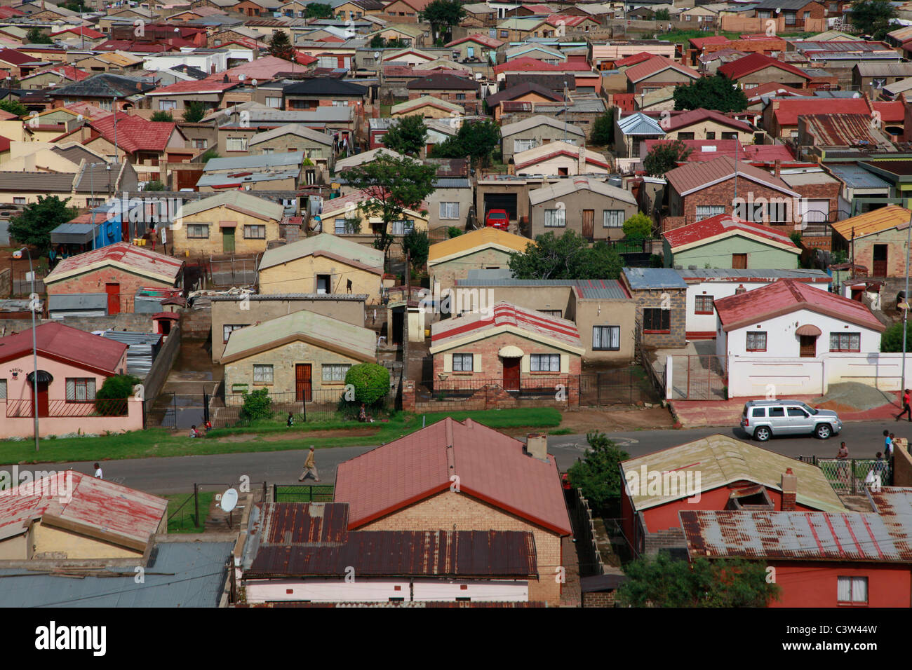 Soweto Gehäuse, Südafrika. Picture by Zute Lightfoot. 0027 (0) 715957313 www.lightfootphoto.com Stockfoto