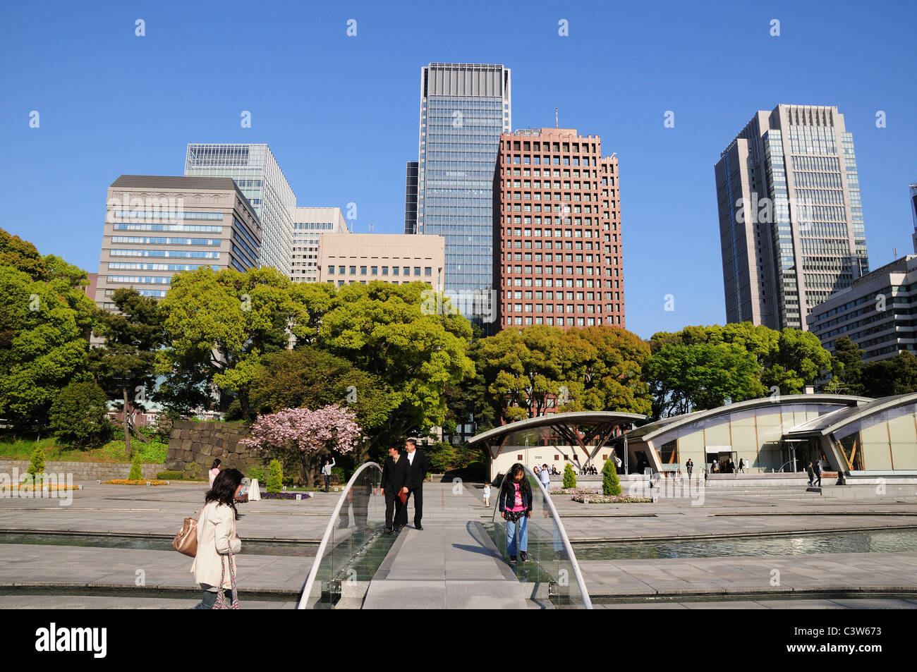 Wadakura Brunnen Park Stockfoto