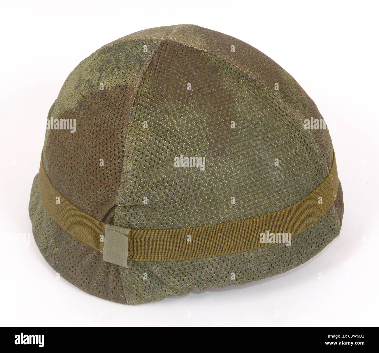 Kampf gegen israelische Kevlar-Helm und Camouflage abdecken Stockfoto
