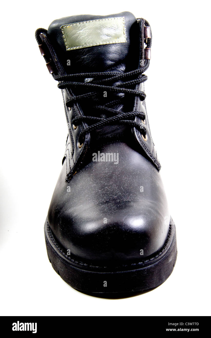 schwarze Stiefel Stockfoto