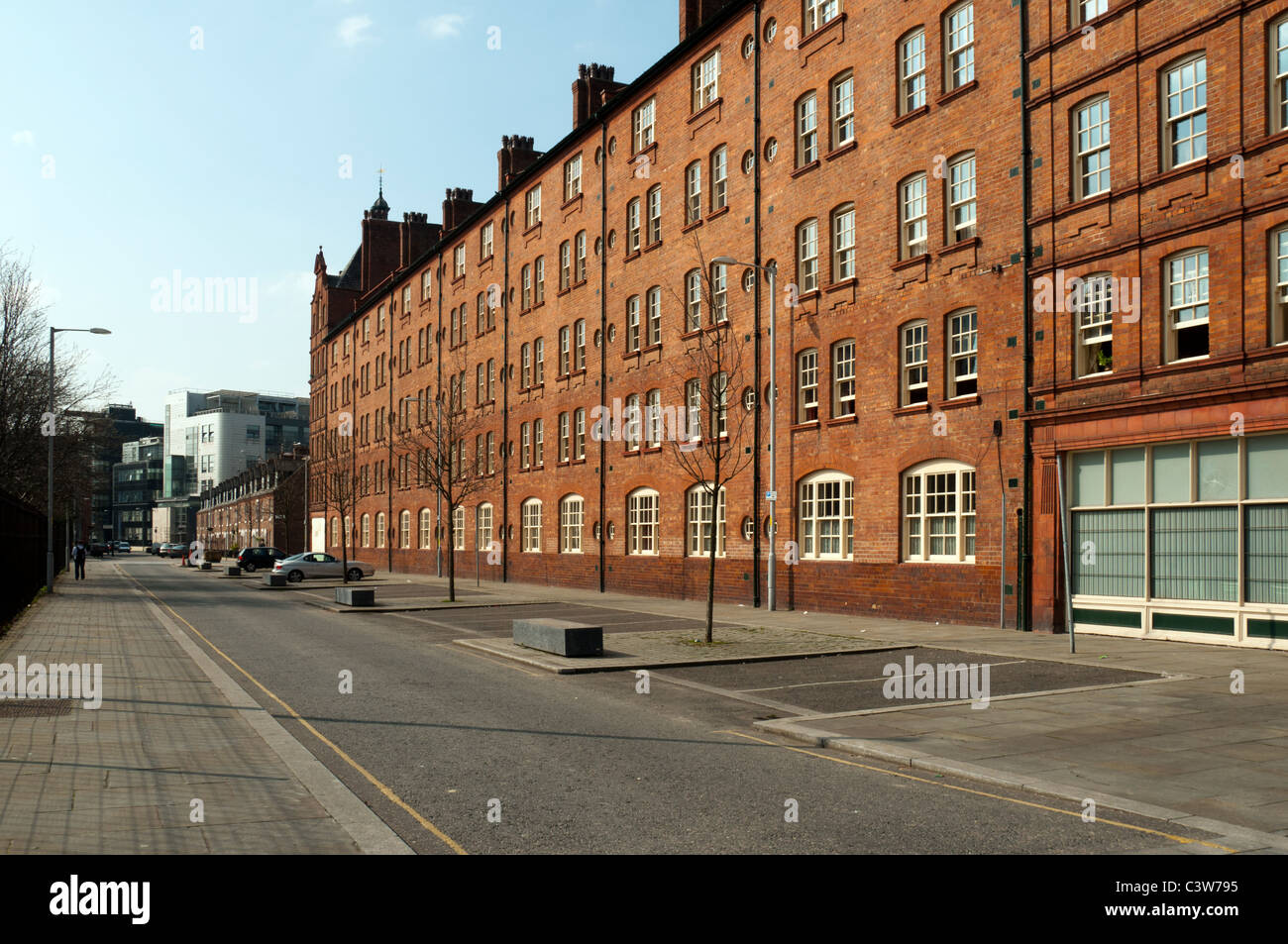Victoria Square, Ancoats städtische Siedlung, nördlichen Viertel, Manchester, England, UK. Stockfoto