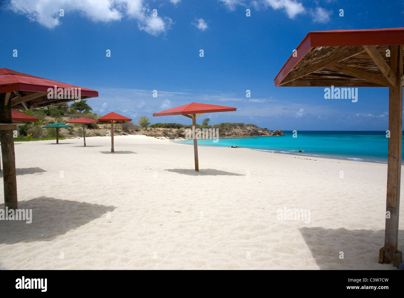 Turners Beach in Antigua Stockfoto