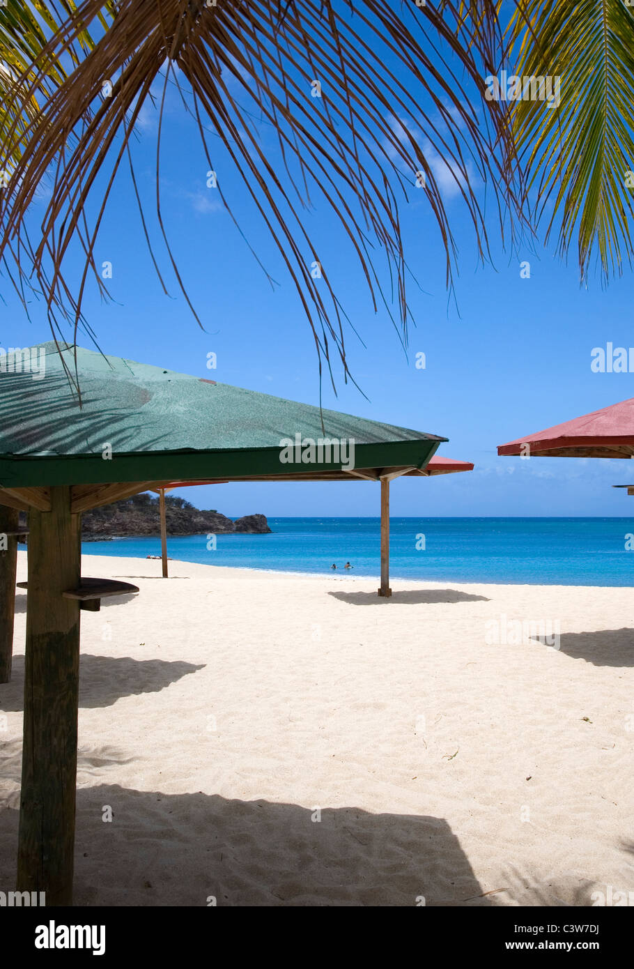 Turners Beach in Antigua Stockfoto