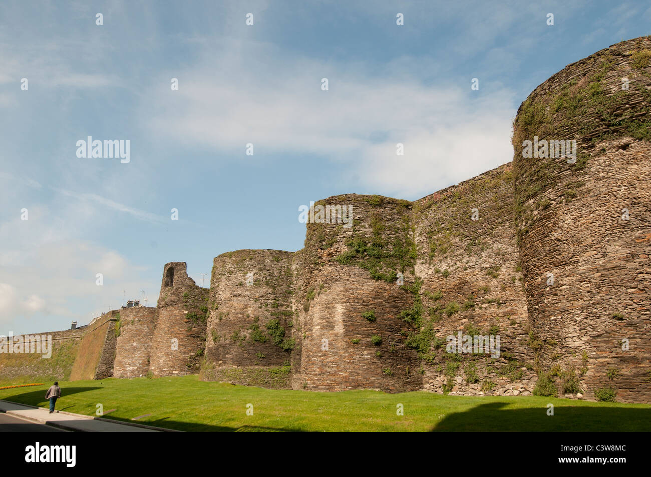 Lugo Spanien Galizien Spanisch der römischen Mauern rund um Welt-Kulturerbe-Stadt Stockfoto