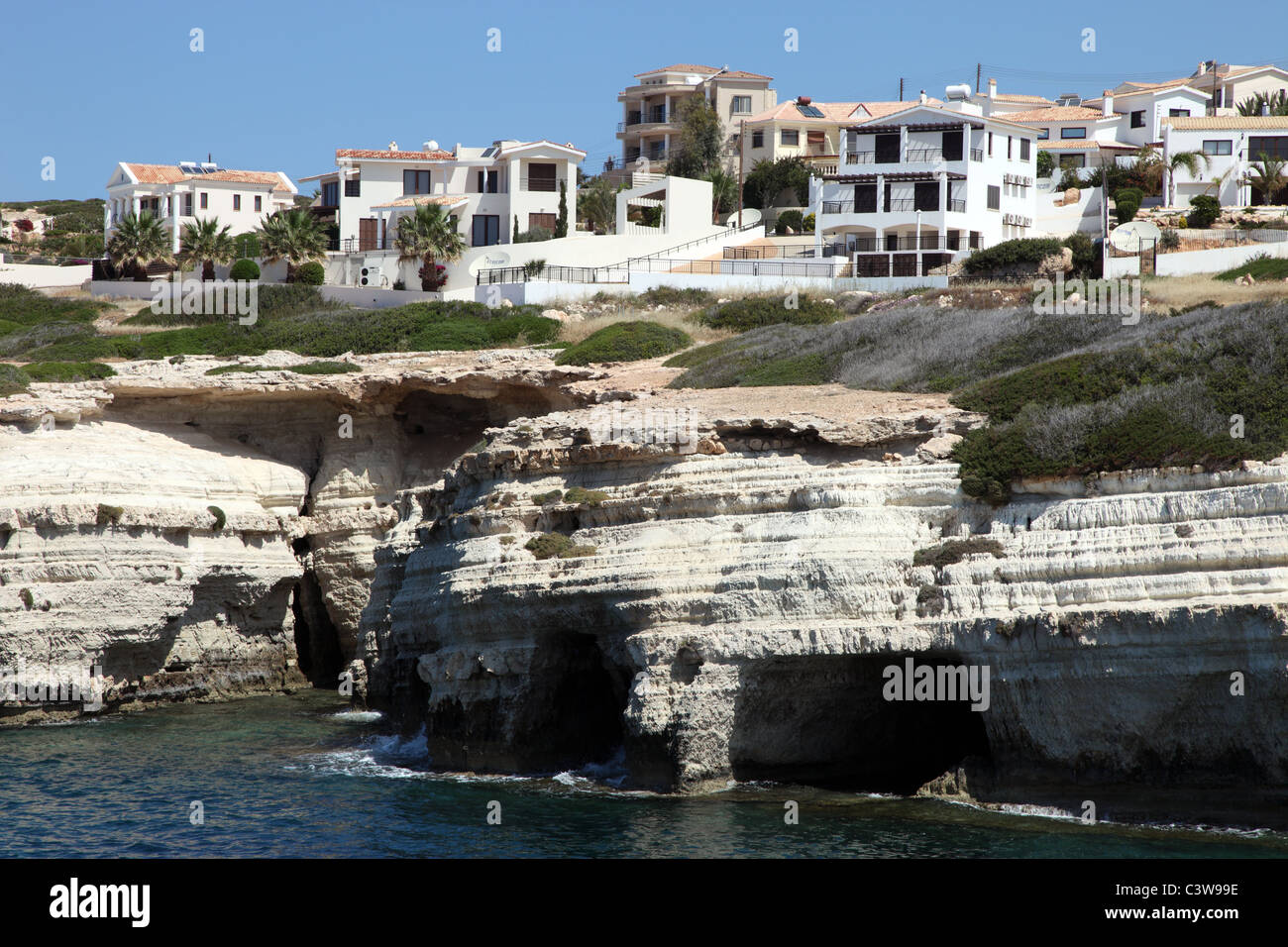 Neubauwohnungen, Akamas-Halbinsel, Zypern Stockfoto
