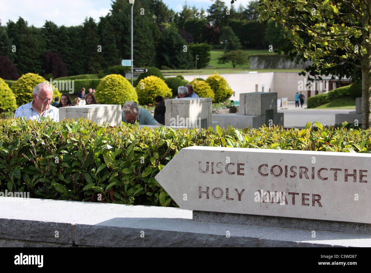 Heiliges Wasser-Quelle in Knock in Irland Stockfoto