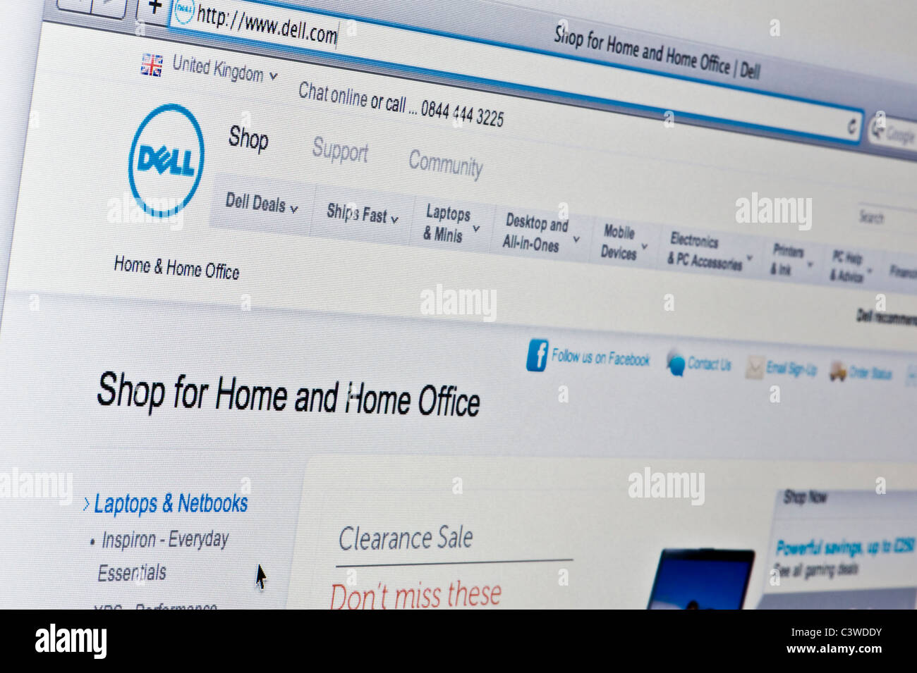 Nahaufnahme von dem Dell-Logo, wie auf ihrer Website zu sehen. (Nur zur redaktionellen Verwendung: print, TV, e-Book und redaktionelle Webseite). Stockfoto