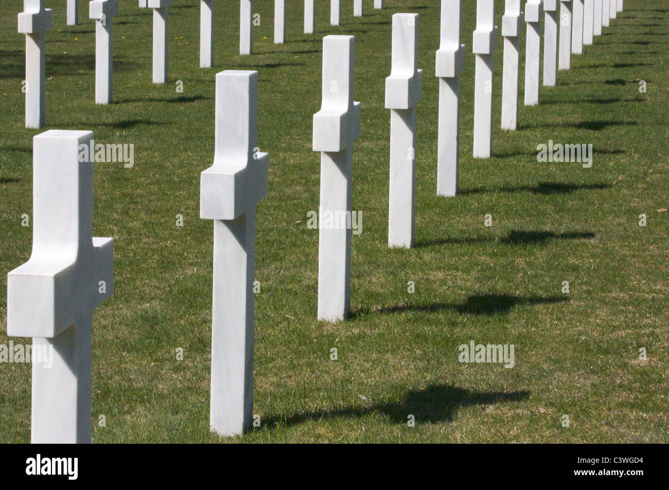 Rhone amerikanischen Soldatenfriedhof und Gedenkstätte Draguignan Südfrankreich "Zweiter Weltkrieg" Landung in der Provence Stockfoto