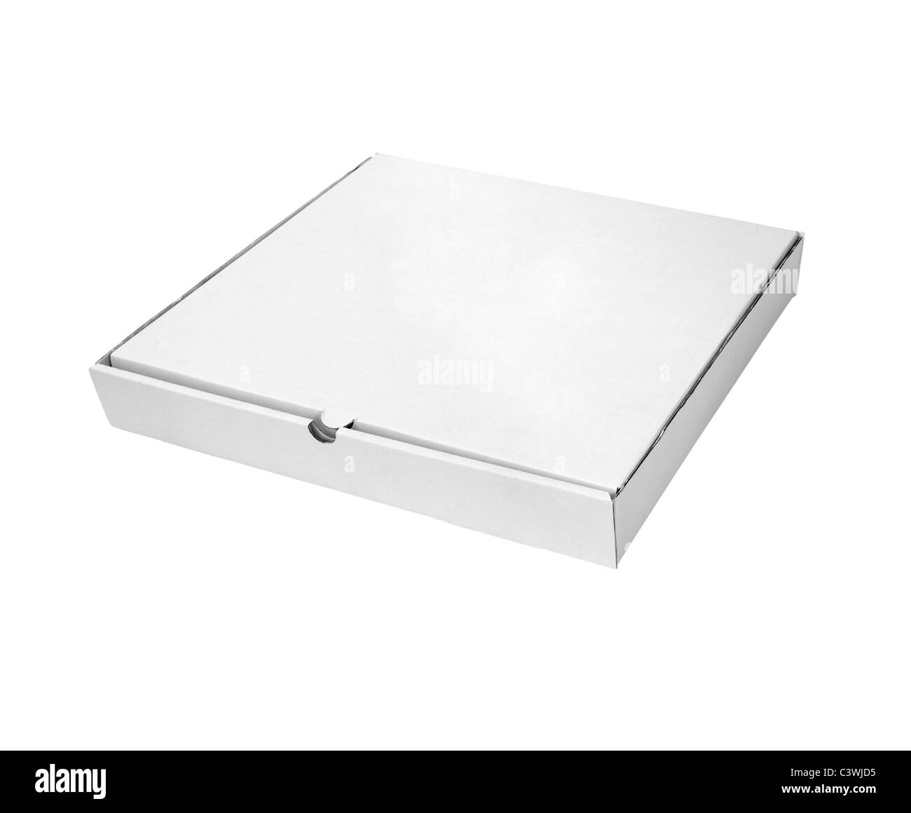 Nahaufnahme von einer Pizza-Schachtel Stockfoto