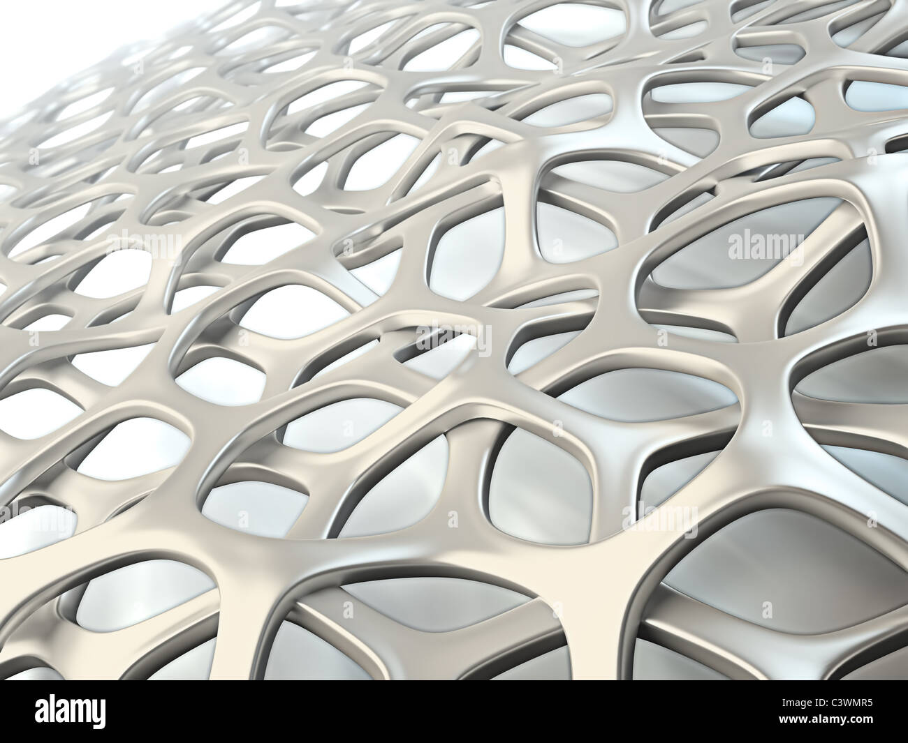 3D Bio Mesh-Struktur Stockfoto