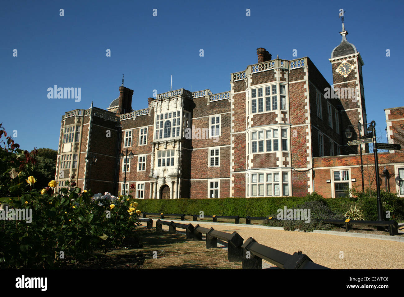Charlton House, jakobinischen Herrenhaus, Greenwich Borough, London Stockfoto