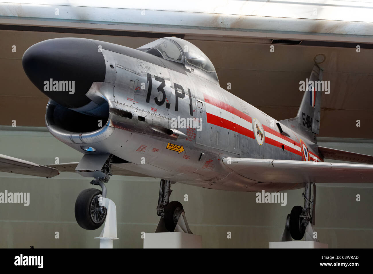 Fiat F - 86K Sabre, French Air Force, Air und Space Museum (le Bourget), Frankreich Stockfoto
