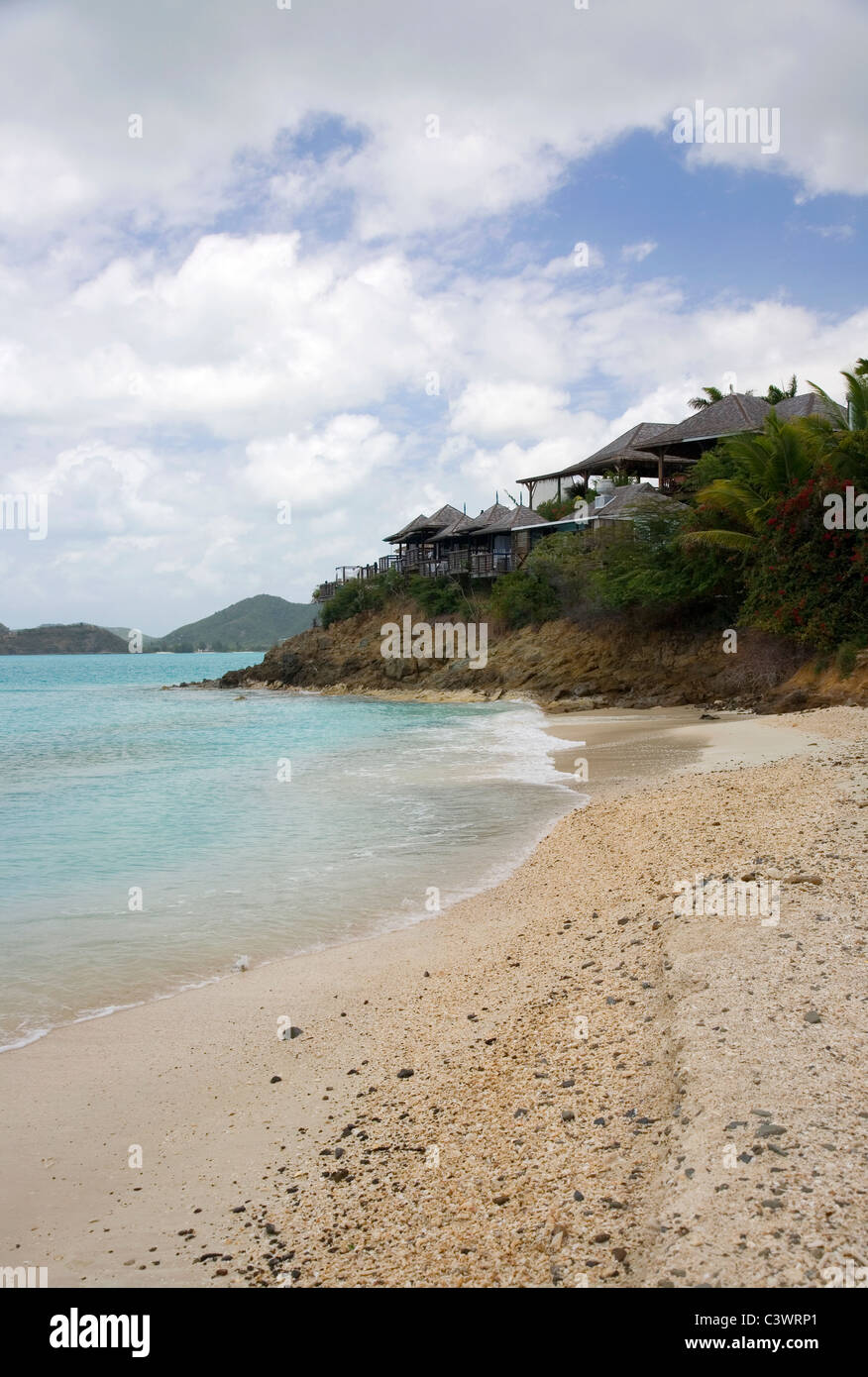 Cocobay Resort und wenig Ffryes Strand in Antigua Stockfoto