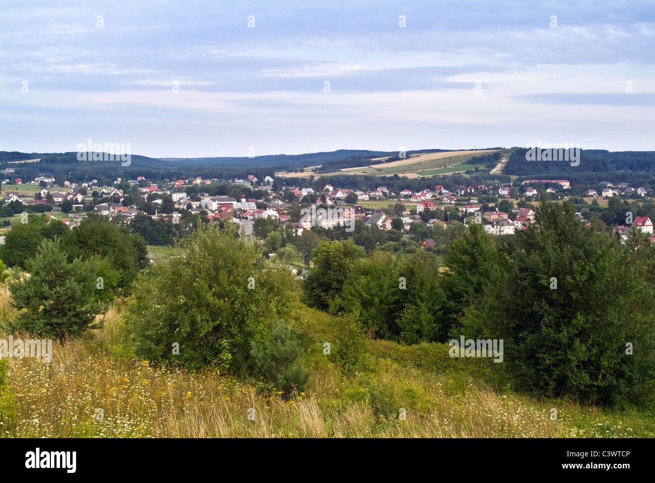 Panorama-Krasnobrod in der Region Roztocze, Südosteuropa Polen Stockfoto