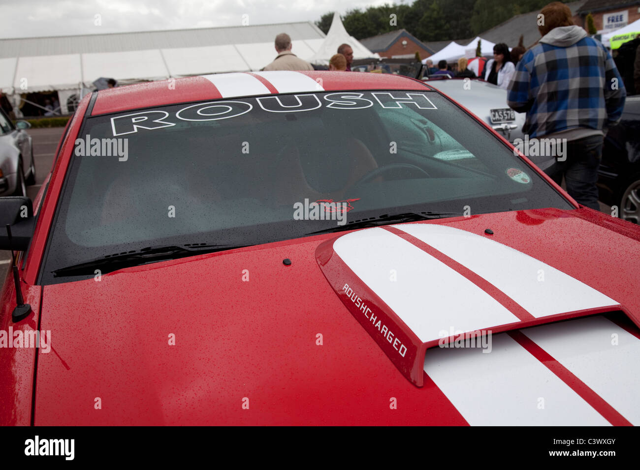 Ein Roush abgestimmt Ford Mustang-Performance-Sportwagen England UK Stockfoto