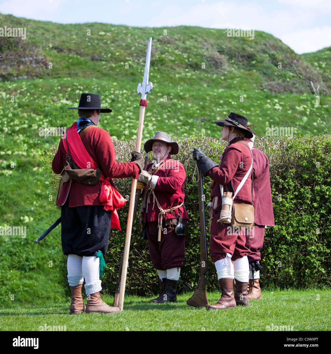 Englischer Bürgerkrieg Parlamentarier Regiment des Fusses in der New Model Army 1645 Stockfoto