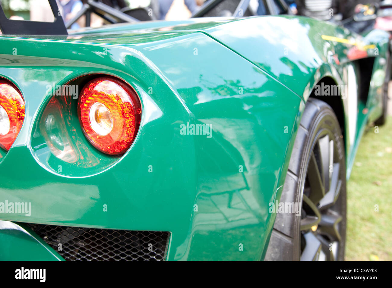 Team Lotus grün Sportwagen England UK Stockfoto