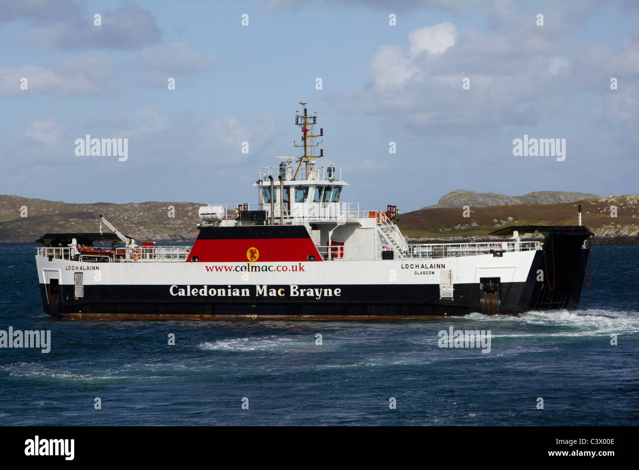 Barra zu Eriskay Calmac Fähre Isle of Barra westlichen Inseln äußeren Hebriden Schottland Stockfoto