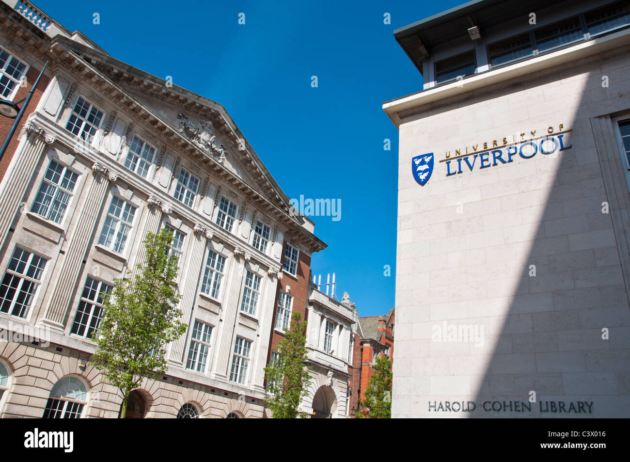 Campus der Universität Liverpool. Liverpool. England. Stockfoto