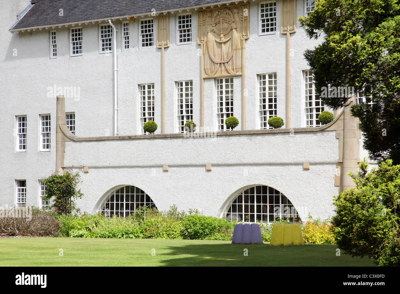 Haus für eine Art Lover entworfen von Charles Rennie Mackintosh, Bellahouston Park, Glasgow, Schottland, UK Stockfoto