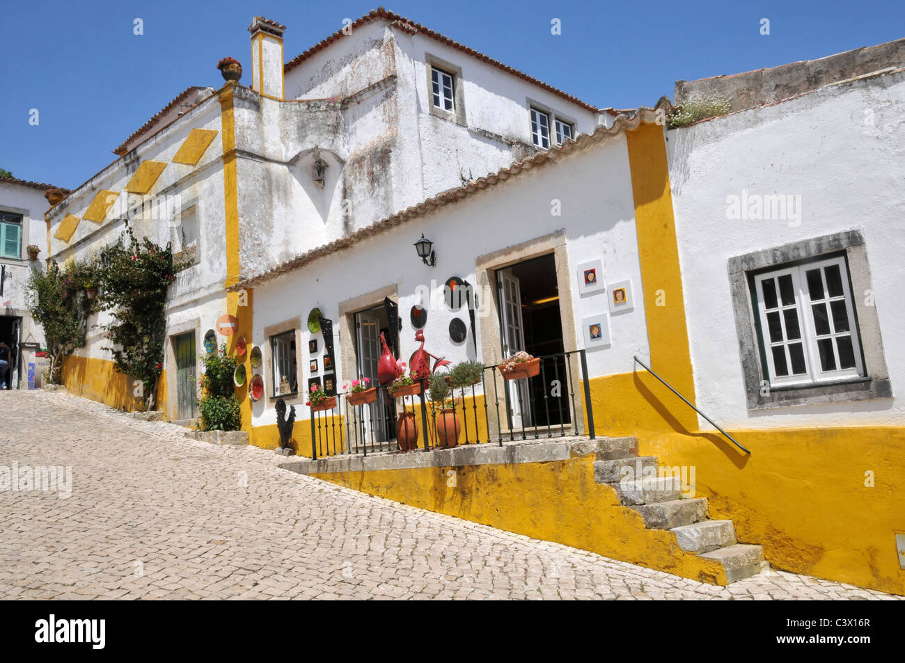 Obidos, Portugal Stockfoto