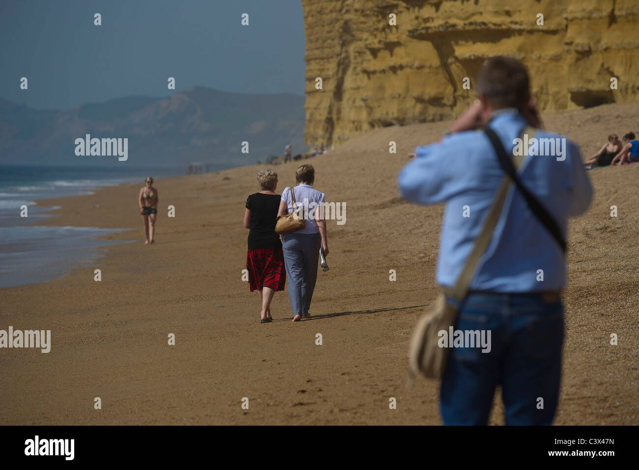 Hive-Strand, Dorset Küste, in der Nähe von Burton Bradstock, Dorset, Großbritannien Stockfoto
