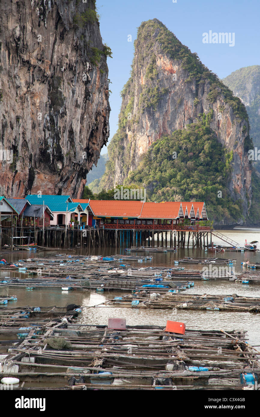 Panyee Meer Zigeuner Fischerdorf, Phuket Thailand 2 Stockfoto