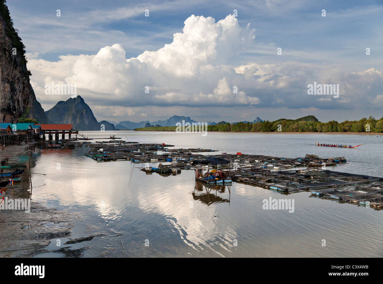 Panyee Meer Zigeuner Fischerdorf, Phuket Thailand Stockfoto