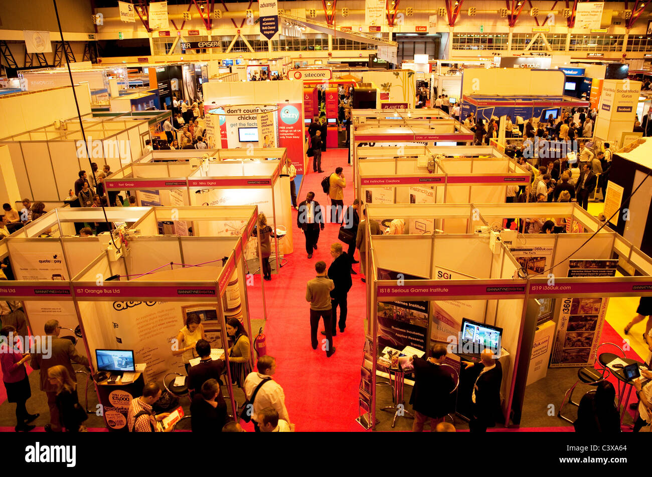 Internet World Fachmesse in Earls Court, London Stockfoto