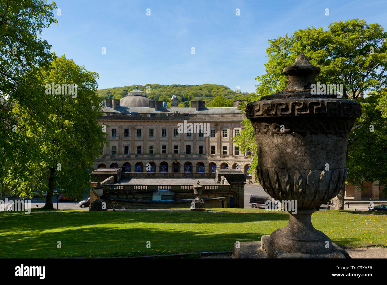 Herzog von Devonshire georgischen Crescent in Buxton Spa Derbyshire England UK GB EU Europa Stockfoto
