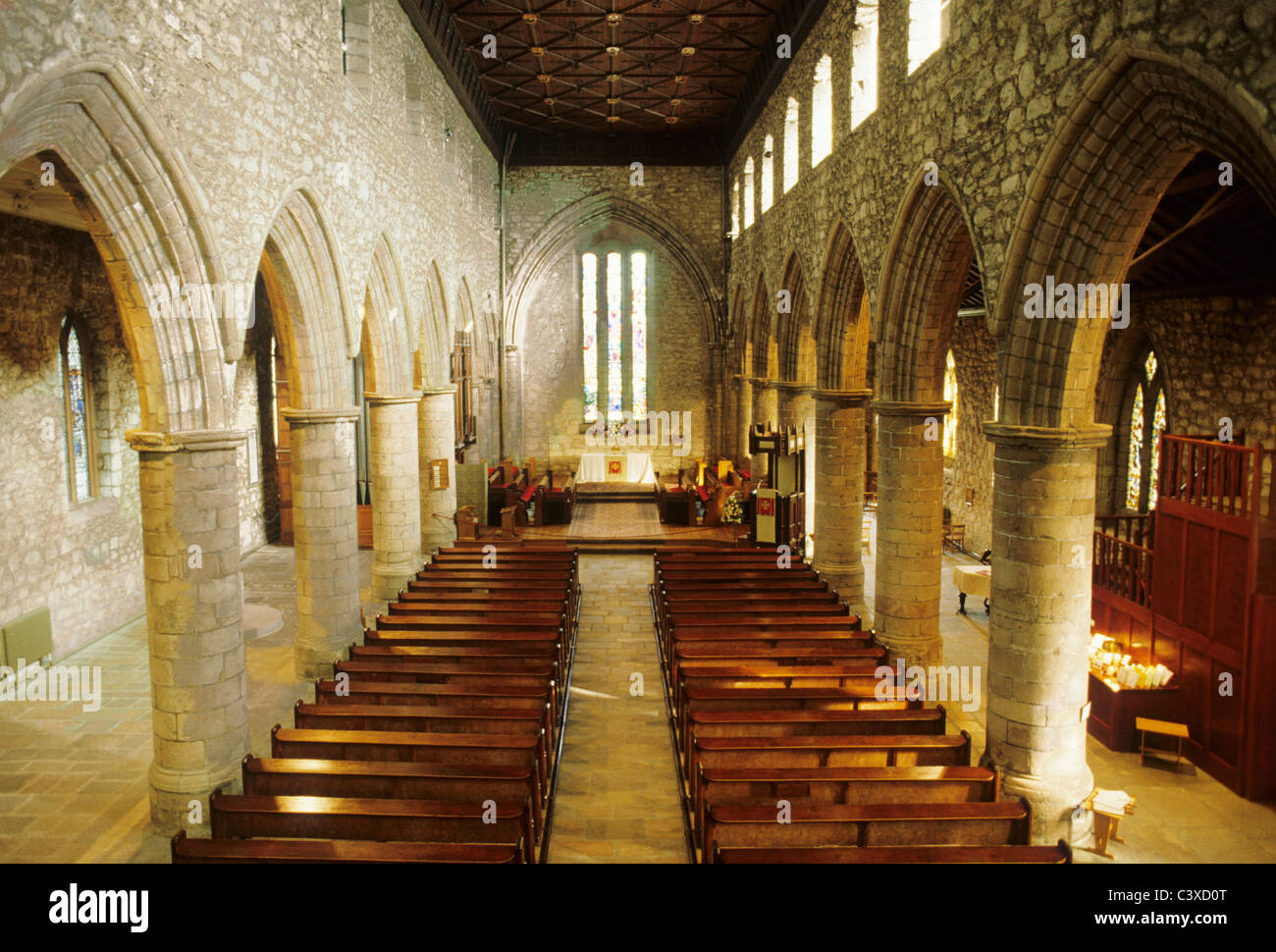 Alten Aberdeen, Kathedrale St. Machar, Interieur, Schottland schottischen Kathedralen Kirchenschiff Schiffen Innenräume UK St. Machar Stockfoto