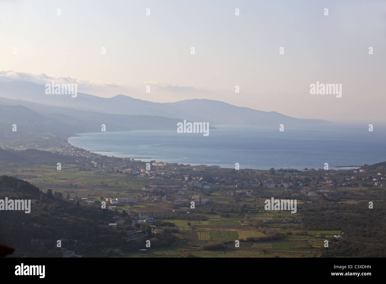 Griechenland-ionische Zakynthos Insel Blick auf alikes Stockfoto