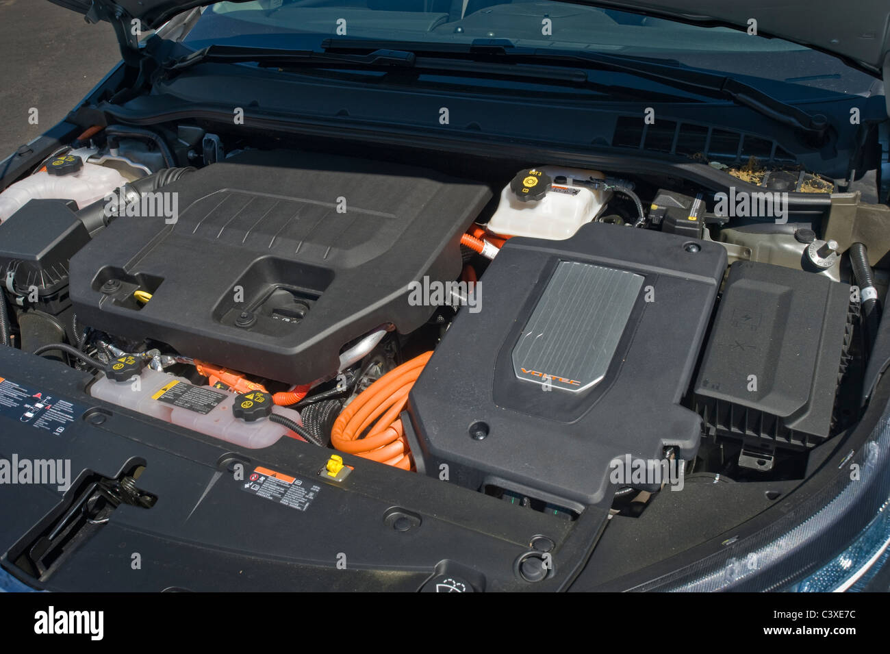 Elektroauto Motor Motor Detail des Chevrolet Volt Stockfoto