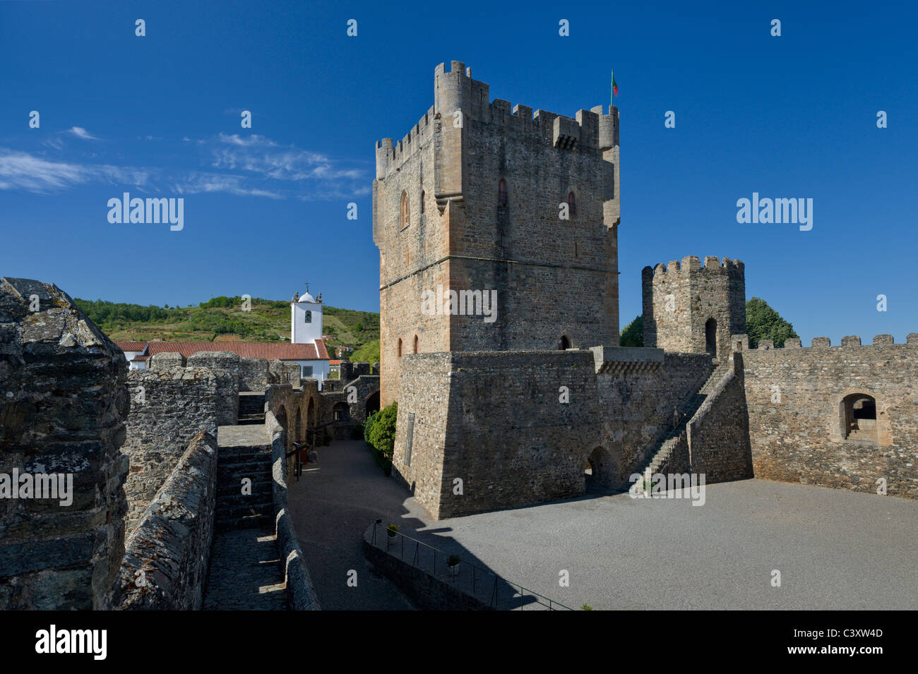Portugal, Tras-os-Montes, Braganca Burg Stockfoto