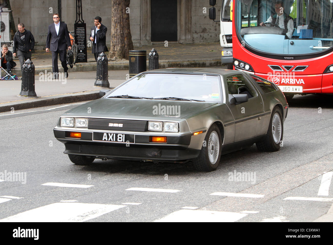 Ein DeLorean-Sportwagen in London Stockfoto