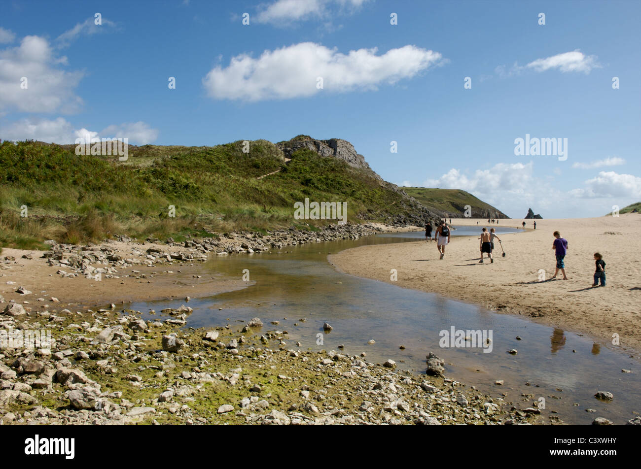 Breite Haven South Beach, Pembrokeshire, Wales Stockfoto