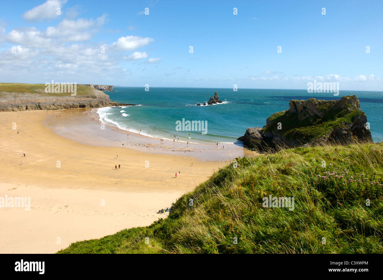 Breite Haven South Beach, Pembrokeshire, Wales Stockfoto