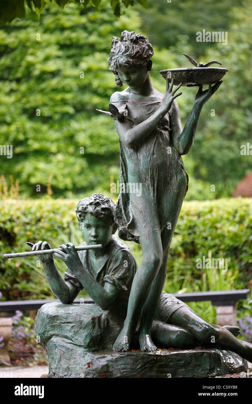 Burnett Memorial Fountain, Wintergarten, Central Park, New York Stockfoto