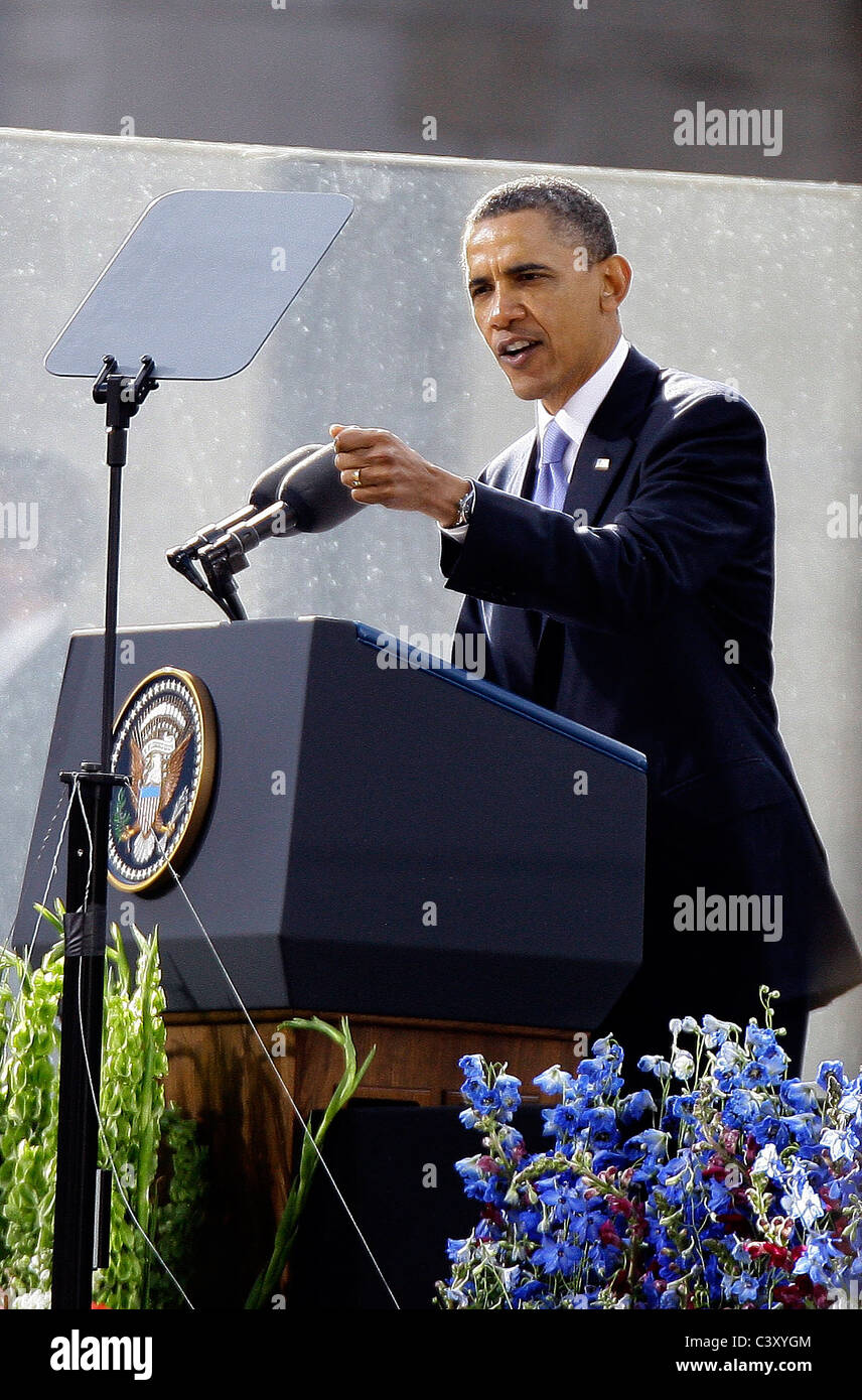 Dublin, Irland, US-Präsident Barack Obama zu einem offiziellen Besuch in Republik von Irland. Stockfoto