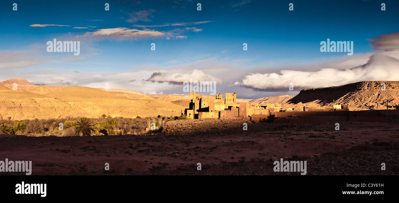 Kasbah in Tamdakht, Marokko, Nordafrika Stockfoto