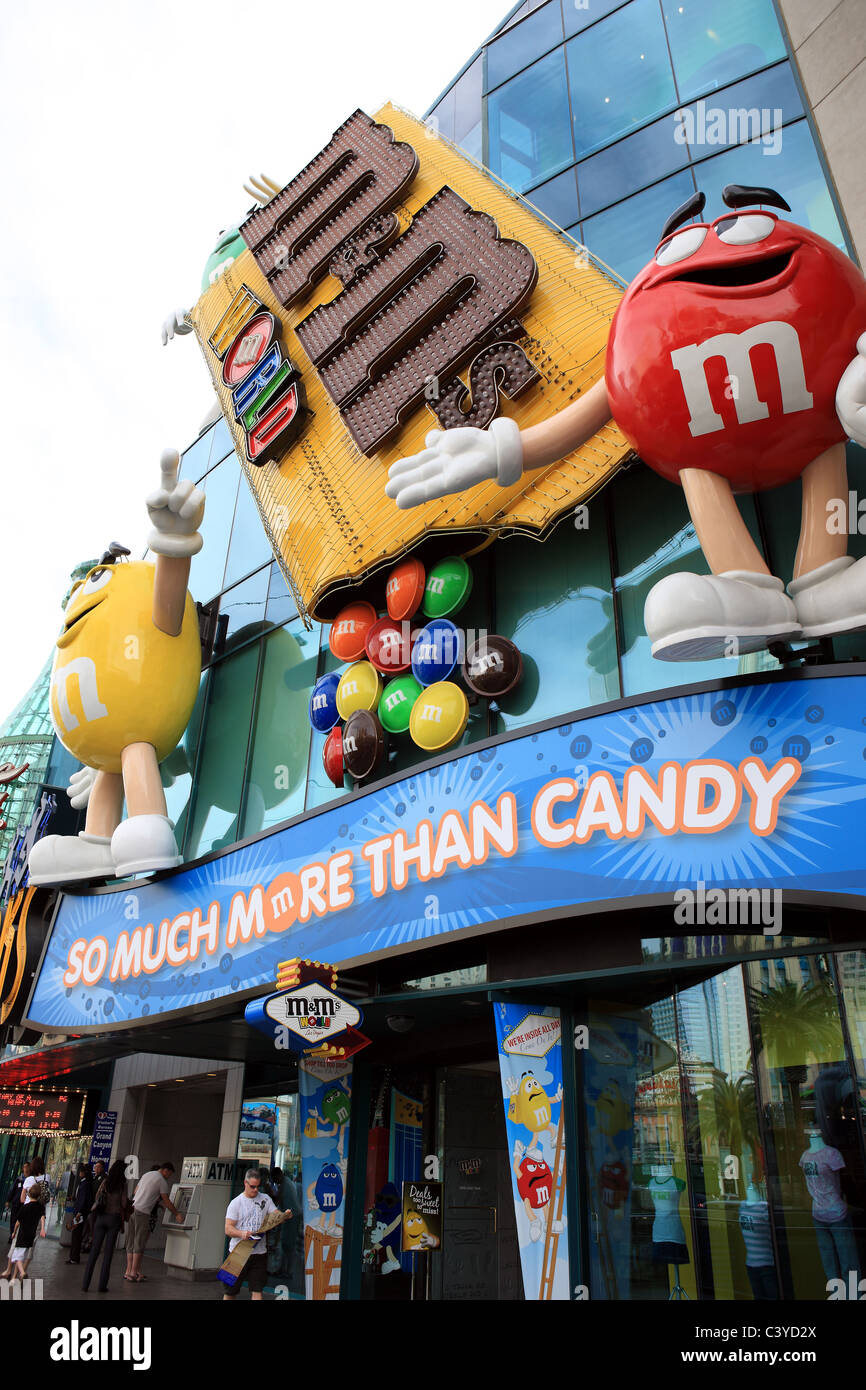M & M' Welt am Las Vegas Strip Stockfoto