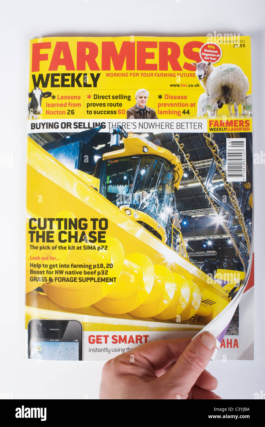 Farmers Weekly Magazin Stockfoto