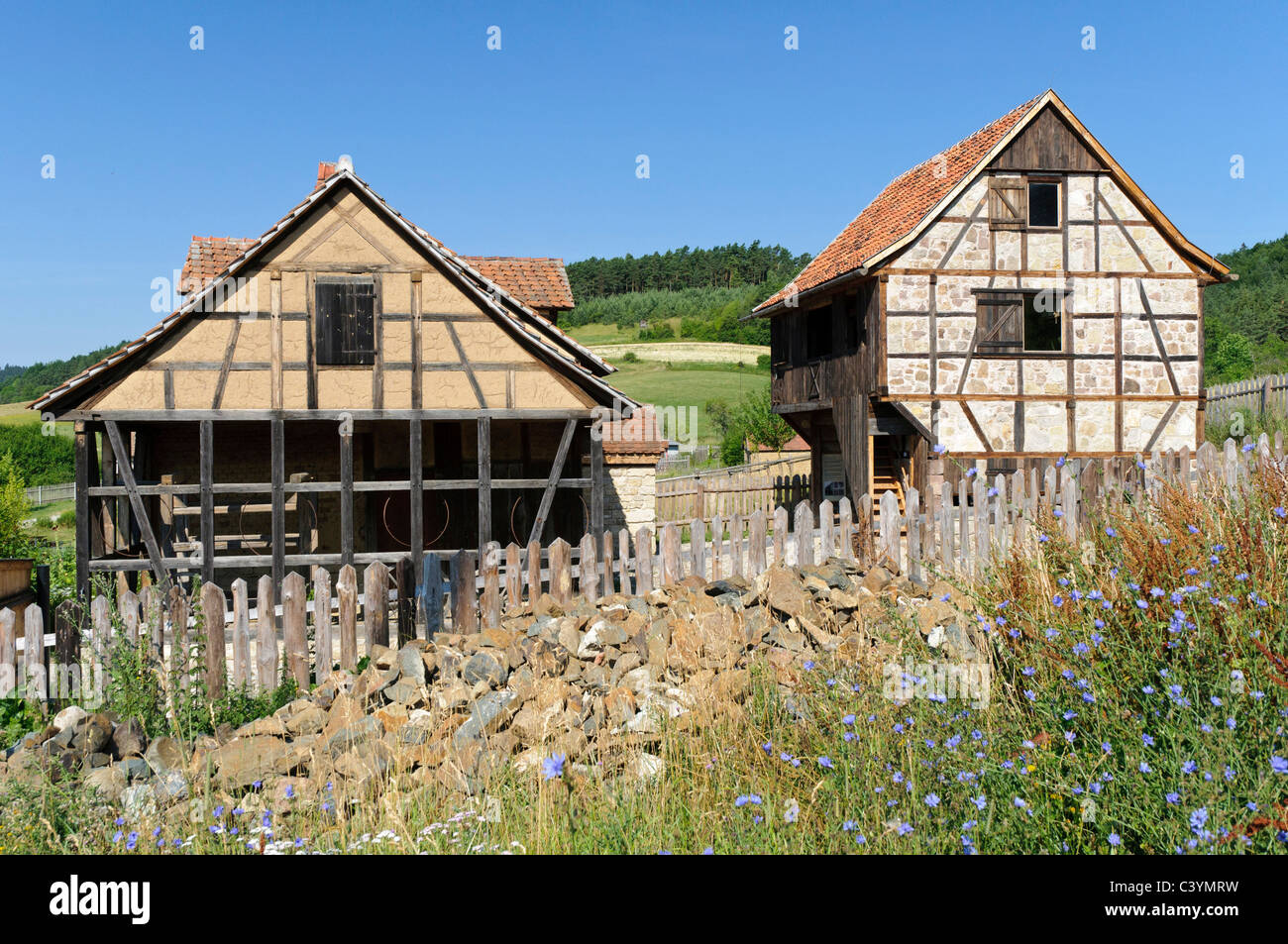 Altbau, Architektur, außen, outdoor, Bauernhaus, BRD, Bundesrepublik, Deutsch, Deutschland, draussen, draußen, europäisch, E Stockfoto